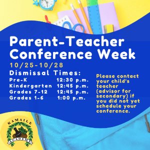 Virtual Parent-Teacher Conferences 10/25-28